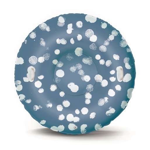 Luge gonflable Inari bleue à motifs floconneux - The Nice Fleet