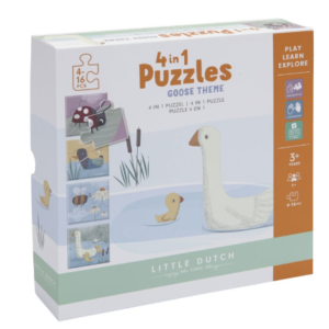 Puzzle 4 en 1 Petite Oie – Little Dutch