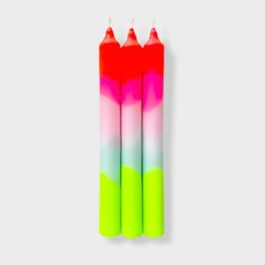 3 Bougies Dip Dye Neon Lollipop Trees – Pink Stories