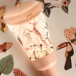 Coffret lampe nomade Savanna Wallpaper manche rose – Maison Polochon