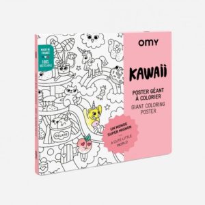 Poster géant à colorier Kawaï – OMY
