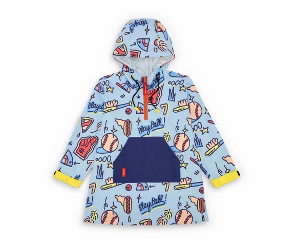 poncho pluie hello hossy base ball game